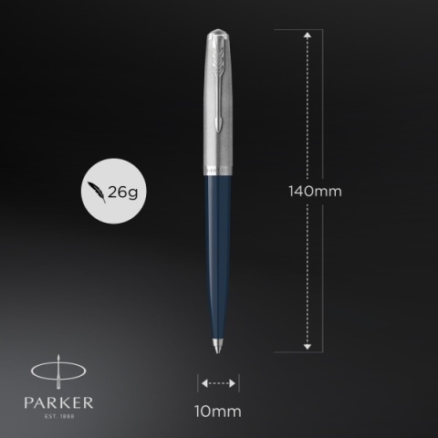 Długopis Parker 51 Midnight Blue z chromowanym wykończeniem w Pudełku Premium Długopis Parker 51 Midnight Blue z chromowanym wykończeniem w Pudełku Premium