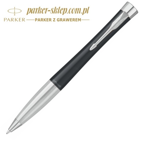 Długopis Parker Urban Muted Black CT z chromowanym wykończeniem w Pudełku