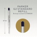 PARKER WKŁAD DO DŁUGOPISU CZARNY METALOWY 3 SZTUKI ROZMIAR MEDIUM 0,7MM