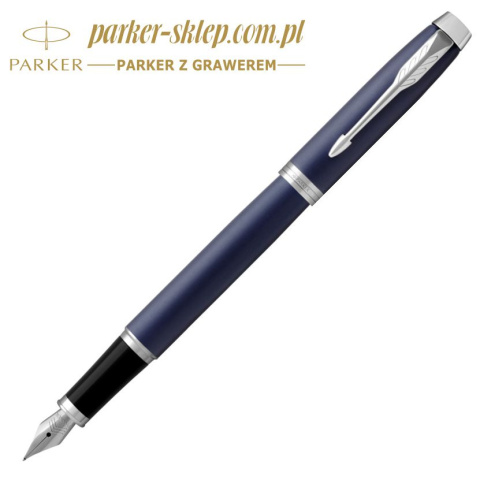 Pióro PARKER Matte Blue CT Niebieskie Stalówka F w Pudełku