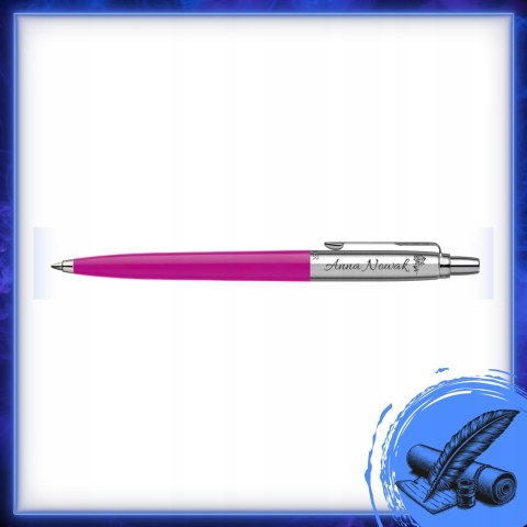 Długopis Parker Jotter Originals Ct Magenta z grawerem i prezentowa torebka Długopis Parker Jotter Originals Ct Magenta z grawerem i prezentowa torebka