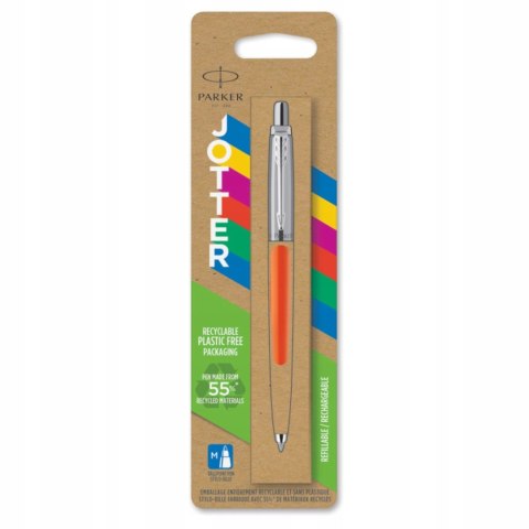 DŁUGOPIS PARKER JOTTER KOLOR POMARAŃCZOWY CT ORIGINALS NIEBIESKI WKŁAD M DŁUGOPIS PARKER JOTTER KOLOR POMARAŃCZOWY CT ORIGINALS NIEBIESKI WKŁAD M
