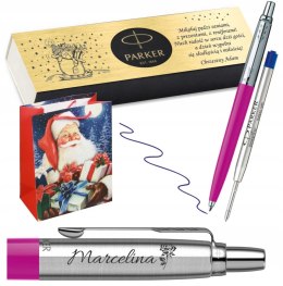DŁUGOPIS PARKER JOTTER ORIGINALS MAGENTA CT Z GRAWEREM PREZENT NA MIKOŁAJA