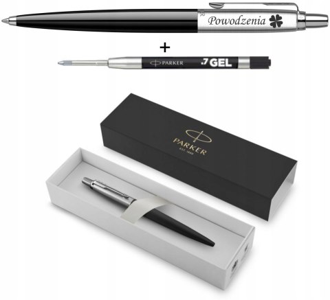 Długopis Parker Jotter Czarny z Grawerem + Gratis dodakowy czarny wkład