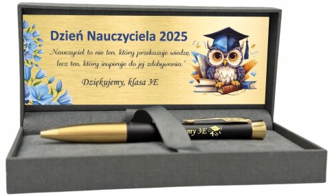 Długopis Parker Urban Złocony z Grawerem CZERWONY WKŁAD DLA NAUCZYCIELA