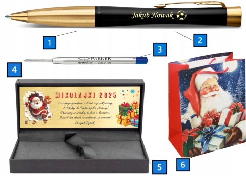 Długopis Parker Urban Złocony z Grawerem ŚWIĄTECZNY PREZENT NA MIKOŁAJKI
