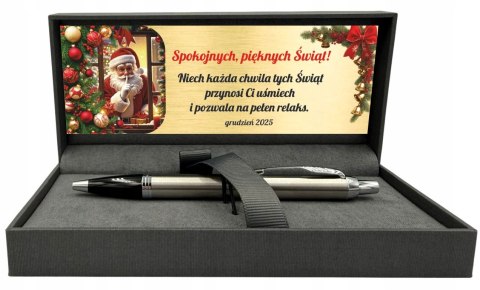 PARKER DŁUGOPIS STAL Z GRAWEREM IM CT Z TABLICZKĄ PREZENT NA ŚWIĘTA WIGILIĘ