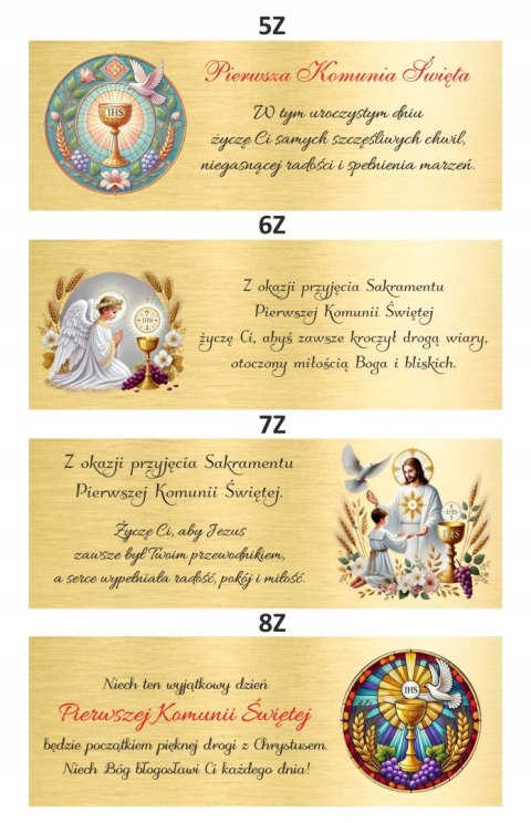 DŁUGOPIS PARKER IM GT ZŁOCONY Z GRAWEREM I TABLICZKA NA PIERWSZĄ KOMUNIĘ