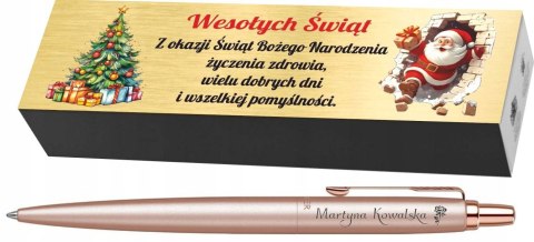 DŁUGOPIS PARKER PINK GOLD Z GRAWEREM NA PREZENT TABLICZKA na ŚWIĘTA