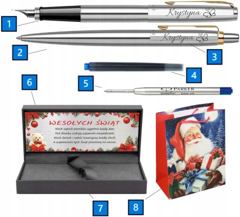 PARKER PIÓRO DŁUGOPIS JOTTER GT Z GRAWEREM PREZENT Z TABLICZKĄ NA ŚWIĘTA