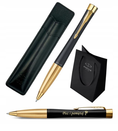 Długopis Parker Urban ZŁOCONY Z Grawerem I Etui PARKER PREZENT NA ŚWIĘTA