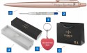 Długopis Parker Jotter Pink GOLD Z GRAWEREM BRELOK SERCE NA WALENTYNKI