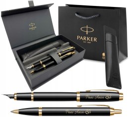 PARKER PIÓRO DŁUGOPIS IM GT Z GRAWEREM TABLICZKĄ NA PREZENT Z ETUI PARKER