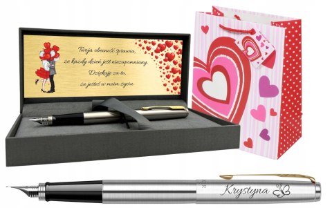 PIÓRO WIECZNE PARKER JOTTER GT ZŁOCONE Z GRAWEREM PREZENT NA WALENTYNKI