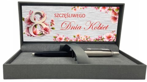 Długopis Parker Jotter Originals Black CT z Grawerem – Zestaw Prestige na Dzień Kobiet
