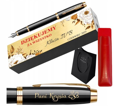 Parker IM Pióro z Grawerem i Tabliczką - ETUI PARKER PREZENT Podziękowanie