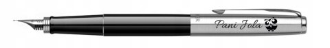 PARKER JOTTER CZARNE PIÓRO Z GRAWEREM WYMAZYWACZ BIC I NABOJE WRAZ TOREBKĄ