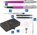 DŁUGOPIS I PIÓRO PARKER JOTTER RÓŻOWY Tabliczka PREZENT PREZNET NA KOMUNIĘ