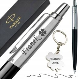 DŁUGOPIS PARKER JOTTER CZARNY WKŁAD Z GRAWEREM I BRELOKIEM TALIZMAN MATURA