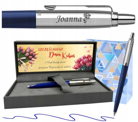 Parker Jotter Originals Navy z Grawerem – Zestaw Prestige na Dzień Kobiet