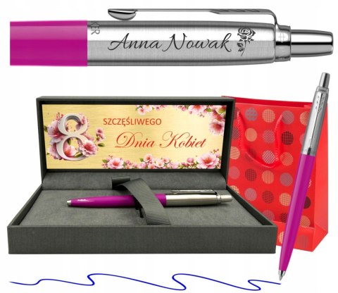Parker Jotter Originals Magenta z Grawerem – Zestaw Prestige na Dzień Kobiet