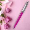 Długopis Parker Jotter Magenta z Grawerem w pudełku prestige z tabliczką na Pierwszą Komunię Prezent Komunia