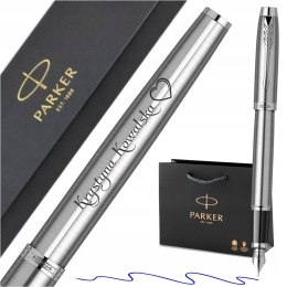 Pióro Wieczne Parker IM Stal CT z Grawerem - Pudełko Parker + Torebka