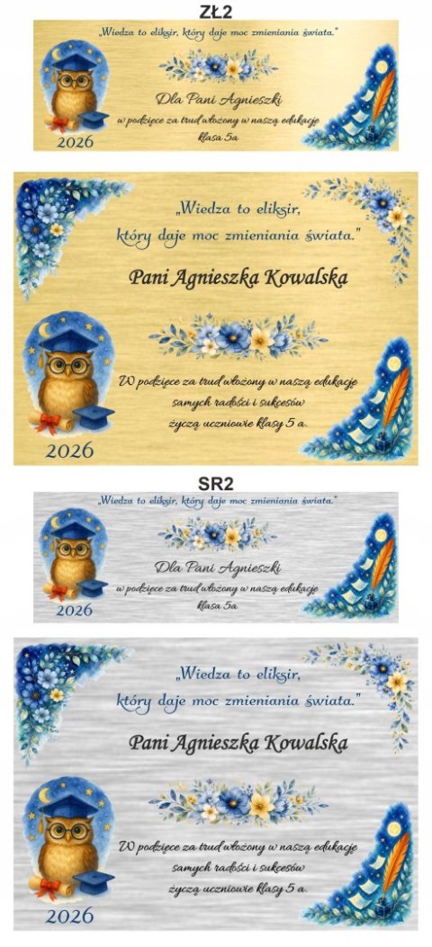 DŁUGOPIS PIÓRO PARKER JOTTER RÓŻ z grawerem Tabliczka Zakończenie Szkoły