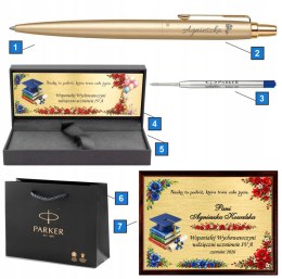 Długopis Parker Jotter XL Gold z Grawerem Tabliczka Prezent Koniec Szkoły