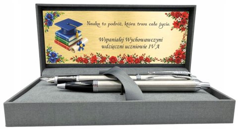 Parker IM Stal Pióro Długopis z Grawerem Deska Prezent Zakończenie Szkoły