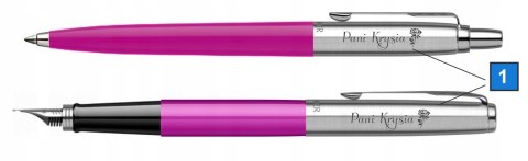 Prezentacja graweru laserowego na zestawie Parker Jotter Originals Magenta