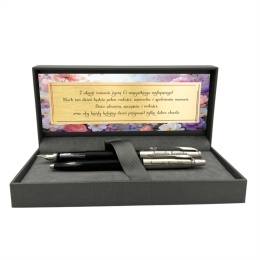 Parker Jotter Originals czarny – pióro i długopis z grawerem i tabliczką