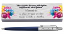 Granatowy Jotter Originals i kartonowe pudełko z dedykacją