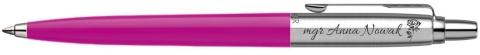 grawer na metalowej części długopisu Parker Jotter Originals magenta