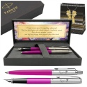 Parker Jotter Originals Magenta – pióro i długopis z grawerem i tabliczką