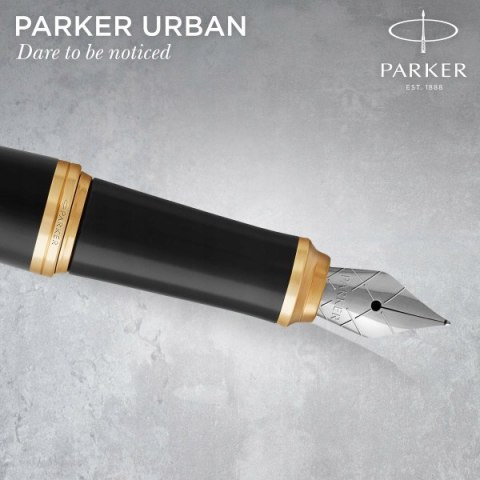 PIÓRO PARKER WIECZNE URBAN CZARNE GT ZŁOCONE z GRAWEREM ETUI PIÓRNIK CZARNY PIÓRO PARKER WIECZNE URBAN CZARNE GT ZŁOCONE z GRAWEREM ETUI PIÓRNIK CZARNY