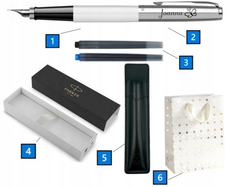 ZESTAW NA KOMUNIĘ PIÓRO PARKER JOTTER BIAŁE Z GRAWEREM Z ETUI PARKER ZESTAW NA KOMUNIĘ PIÓRO PARKER JOTTER BIAŁE Z GRAWEREM Z ETUI PARKER