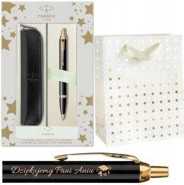 DŁUGOPIS PARKER IM CZARNY GT Z GRAWEREM W PUDEŁKO Z ETUI PARKER