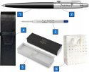 Długopis Parker Jotter Originals Czarny z grawerem i etui czarne na pasek