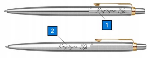 DŁUGOPIS PARKER JOTTER STAL GT Z GRAWEREM W PUDEŁKO + ETUI PARKER CZARNE DŁUGOPIS PARKER JOTTER STAL GT Z GRAWEREM W PUDEŁKO + ETUI PARKER CZARNE