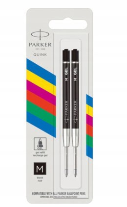 Parker wkłady do długopisu czarne żelowe ekonimiczny3 sztuki Rozmiar Medium 0,7mm