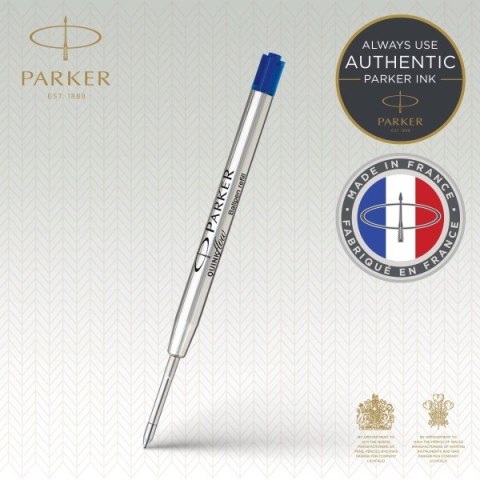 Wkład Parker do długopisu niebieski metalowy Rozmiar Medium 0,7mm Wkład Parker do długopisu niebieski metalowy Rozmiar Medium 0,7mm