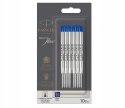Wkłady Parker do długopisu niebieskie metalowe 10 sztuki Rozmiar Medium 0,7mm