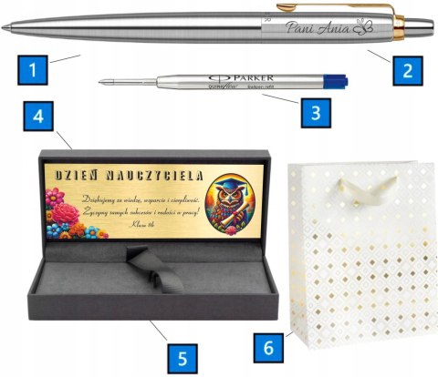 DŁUGOPIS PARKER JOTTER ZŁOCONY GT Z GRAWEREM dla NAUCZYCIELA WYCHOWAWCY DŁUGOPIS PARKER JOTTER ZŁOCONY GT Z GRAWEREM dla NAUCZYCIELA WYCHOWAWCY
