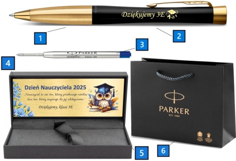 Długopis Parker Urban Złocony z Grawerem Prezent na Dzień Nauczyciela Długopis Parker Urban Złocony z Grawerem Prezent na Dzień Nauczyciela