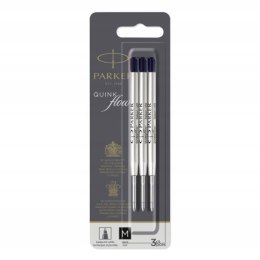 Wkłady Parker do długopisu czarny metalowy 3 sztuki Rozmiar Medium 0,7mm